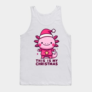 Kawaii axolotl this is my christmas Tank Top